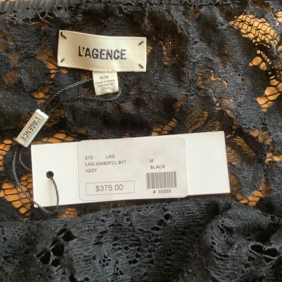 Women’s black elastic lace top - Picture 5 of 8